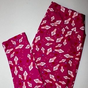 LulaRoe Leggings HTF Ice Cream OS